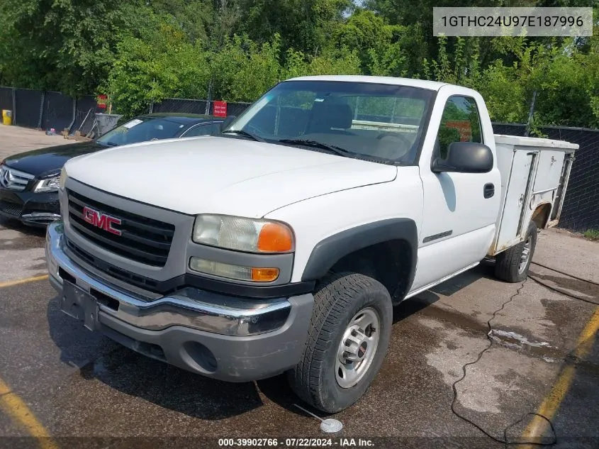 2007 GMC Sierra 2500Hd Classic Work Truck VIN: 1GTHC24U97E187996 Lot: 39902766