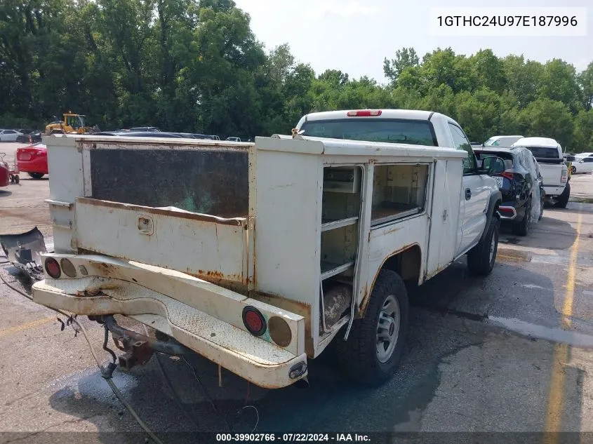 2007 GMC Sierra 2500Hd Classic Work Truck VIN: 1GTHC24U97E187996 Lot: 39902766