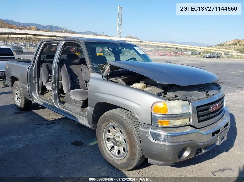 2007 GMC Sierra 1500 Classic Sl VIN: 2GTEC13V271144660 Lot: 39906456