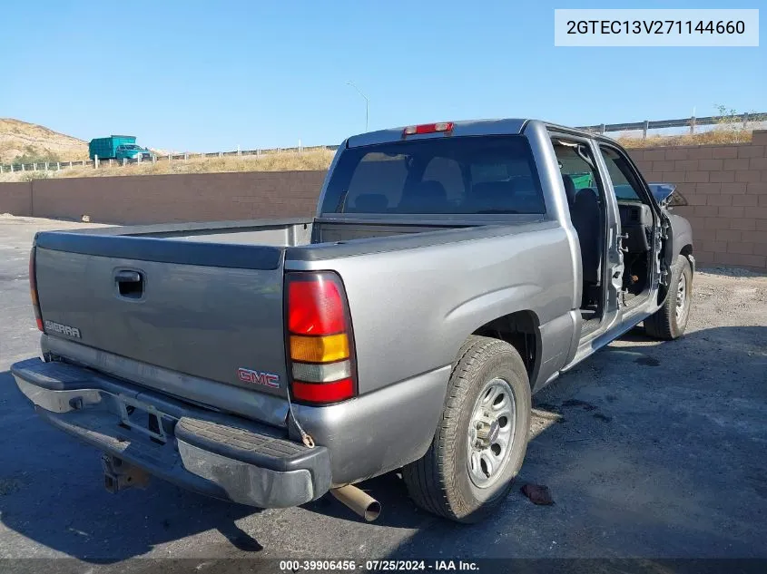 2007 GMC Sierra 1500 Classic Sl VIN: 2GTEC13V271144660 Lot: 39906456