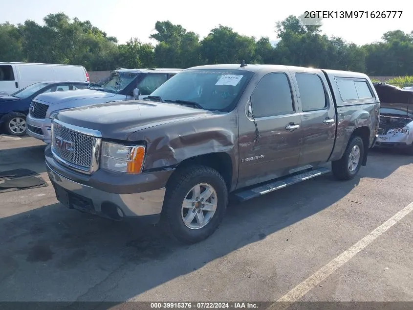 2007 GMC Sierra 1500 Sle1/Sle2/Slt/Work Truck VIN: 2GTEK13M971626777 Lot: 39915376