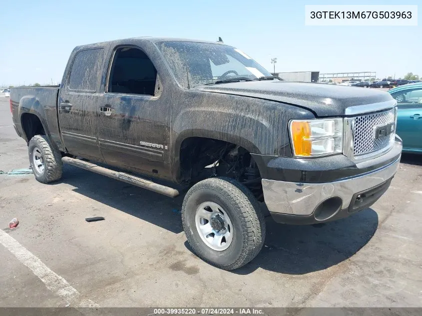 2007 GMC Sierra 1500 Sle1 VIN: 3GTEK13M67G503963 Lot: 39935220