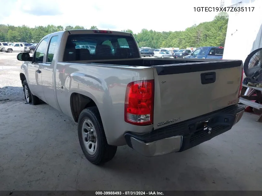 1GTEC19X47Z635117 2007 GMC Sierra 1500 Work Truck