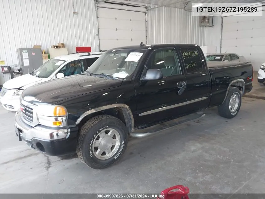 2007 GMC Sierra 1500 Classic Sle1 VIN: 1GTEK19Z67Z195289 Lot: 39997826