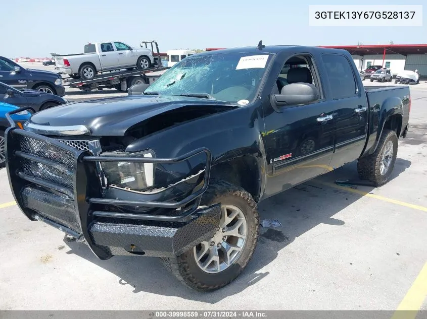 2007 GMC Sierra 1500 Slt VIN: 3GTEK13Y67G528137 Lot: 39998559