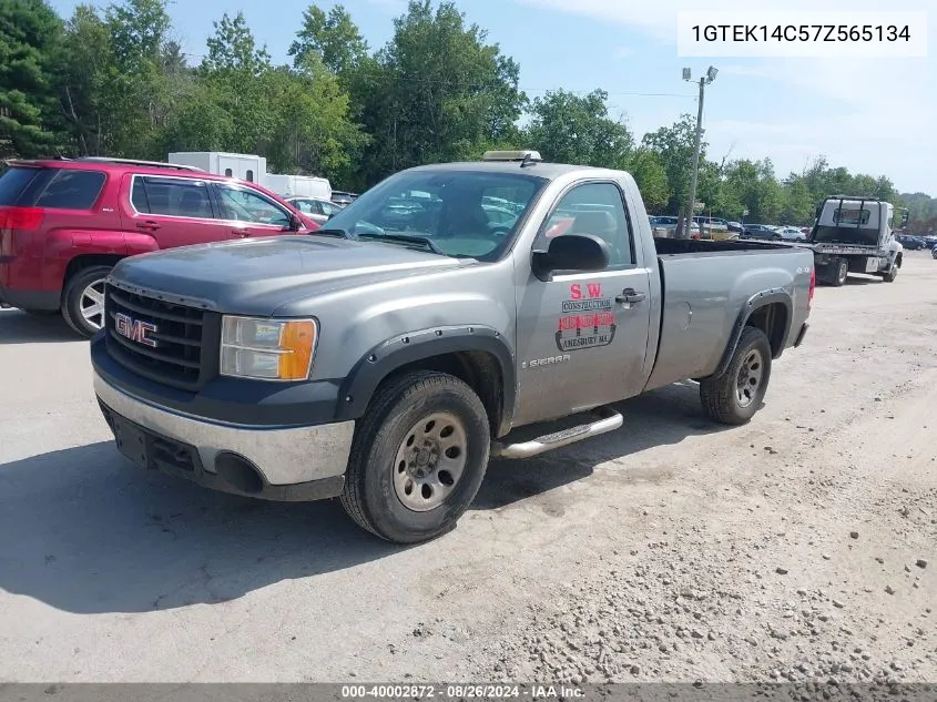 2007 GMC Sierra 1500 Work Truck VIN: 1GTEK14C57Z565134 Lot: 40002872