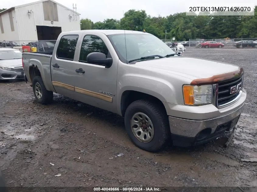 2007 GMC Sierra 1500 Sle1 VIN: 2GTEK13M071626070 Lot: 40049666