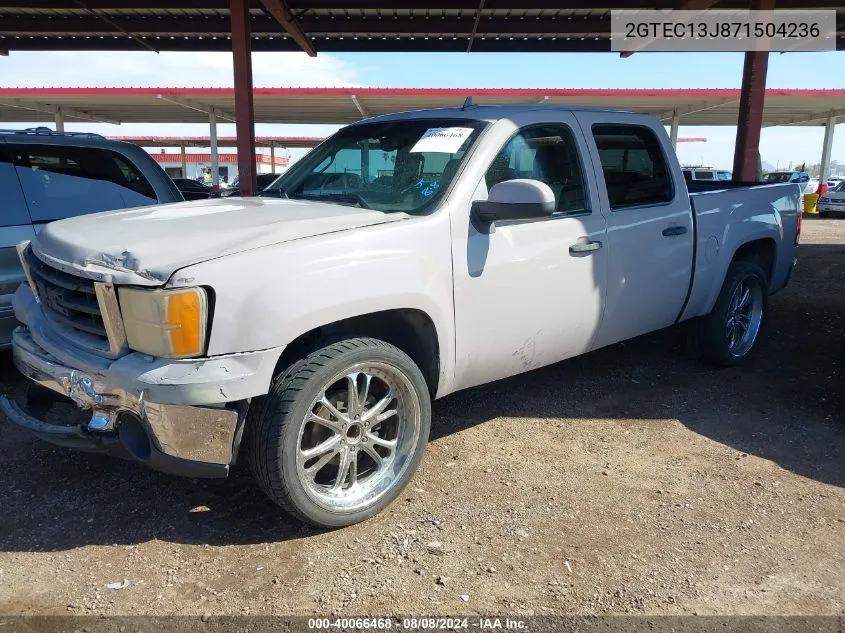 2007 GMC Sierra 1500 Sle1 VIN: 2GTEC13J871504236 Lot: 40066468