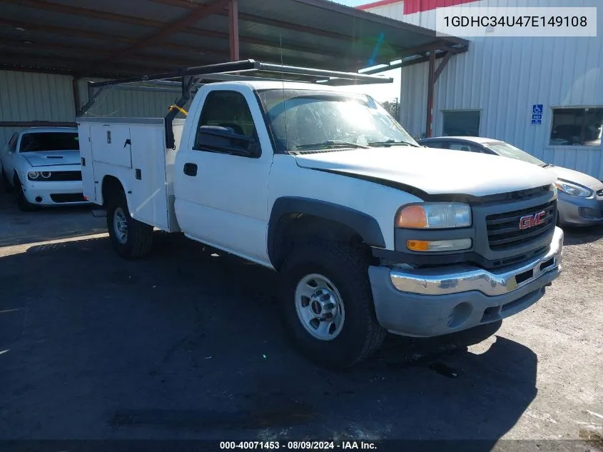 2007 GMC Sierra C3500 VIN: 1GDHC34U47E149108 Lot: 40071453