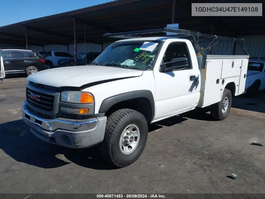 2007 GMC Sierra C3500 VIN: 1GDHC34U47E149108 Lot: 40071453