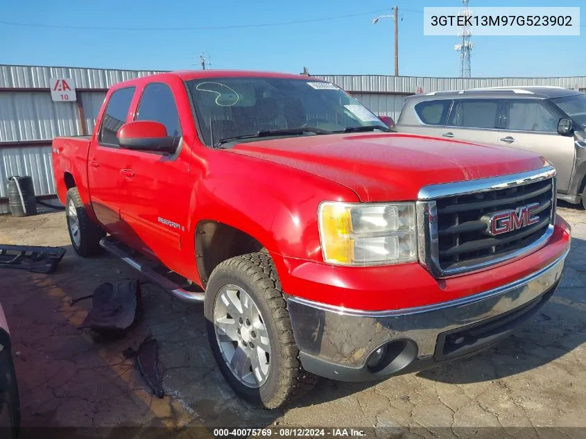 2007 GMC Sierra 1500 Slt VIN: 3GTEK13M97G523902 Lot: 40075769