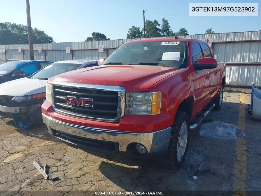 2007 GMC Sierra 1500 Slt VIN: 3GTEK13M97G523902 Lot: 40075769