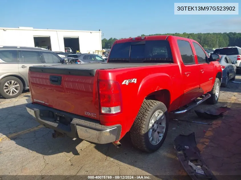 2007 GMC Sierra 1500 Slt VIN: 3GTEK13M97G523902 Lot: 40075769