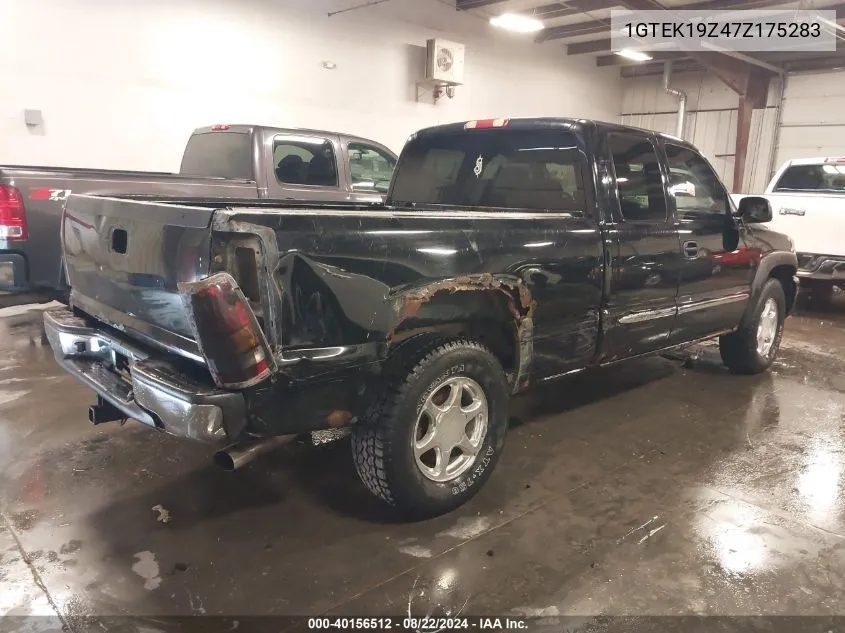 2007 GMC Sierra 1500 Classic Sle1 VIN: 1GTEK19Z47Z175283 Lot: 40156512