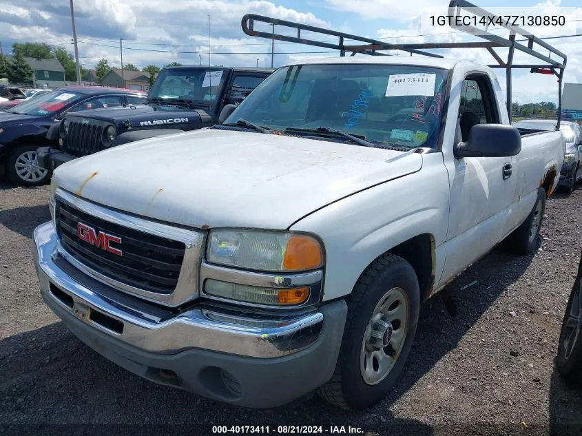 2007 GMC Sierra 1500 Classic Work Truck VIN: 1GTEC14X47Z130850 Lot: 40173411