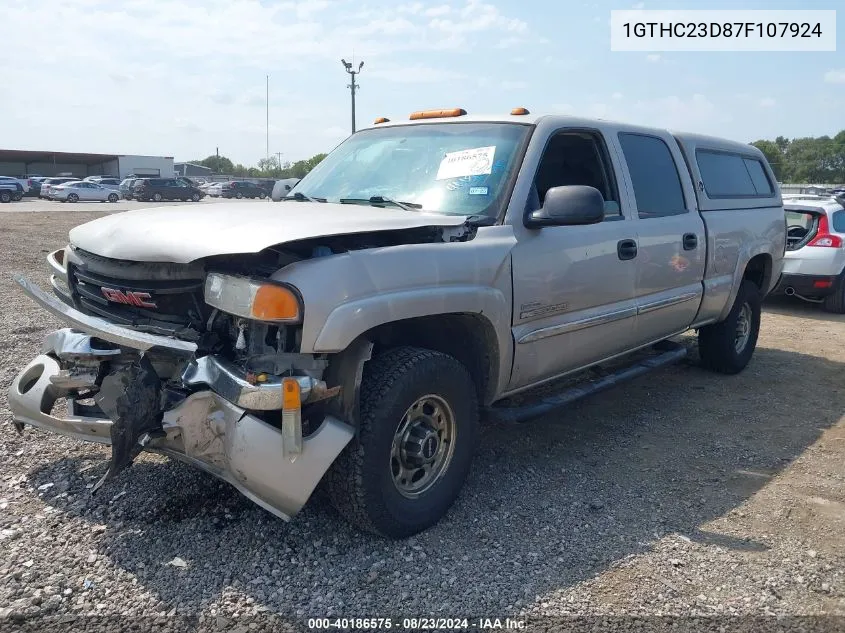 2007 GMC Sierra 2500Hd Classic Sle1 VIN: 1GTHC23D87F107924 Lot: 40186575