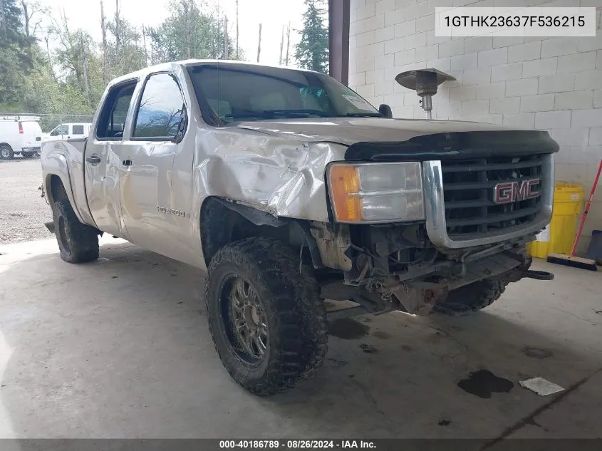 2007 GMC Sierra 2500Hd Sle1/Sle2/Slt/Work Truck VIN: 1GTHK23637F536215 Lot: 40186789