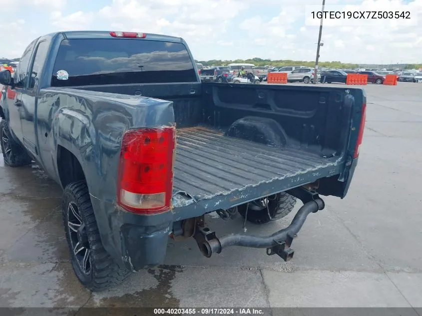 1GTEC19CX7Z503542 2007 GMC Sierra 1500 Sle1