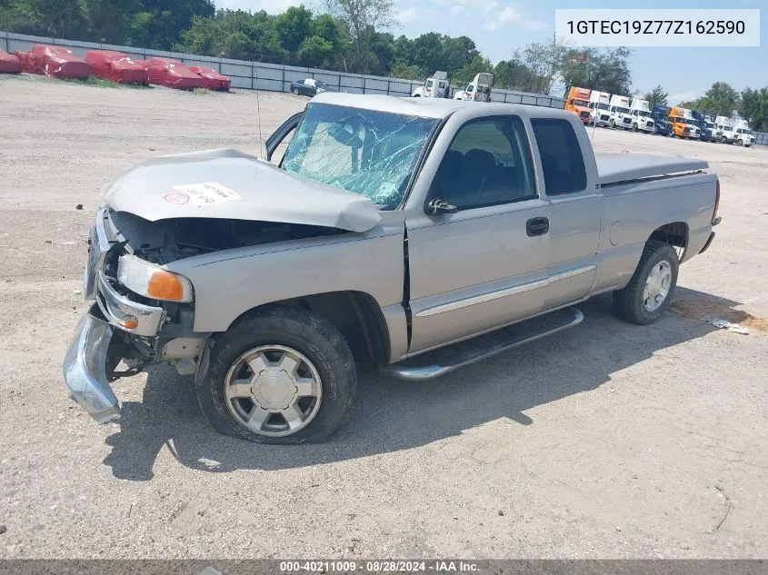 2007 GMC Sierra 1500 Classic Sle1 VIN: 1GTEC19Z77Z162590 Lot: 40211009