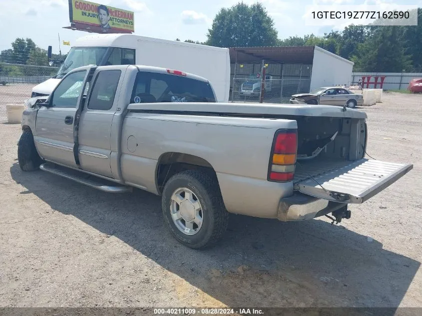 2007 GMC Sierra 1500 Classic Sle1 VIN: 1GTEC19Z77Z162590 Lot: 40211009