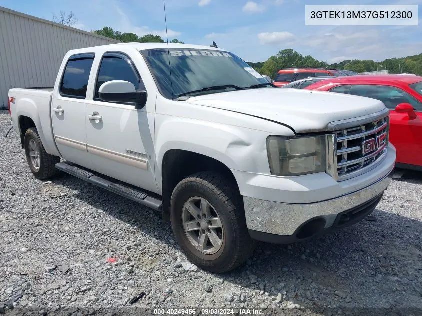 2007 GMC Sierra 1500 Slt VIN: 3GTEK13M37G512300 Lot: 40249456