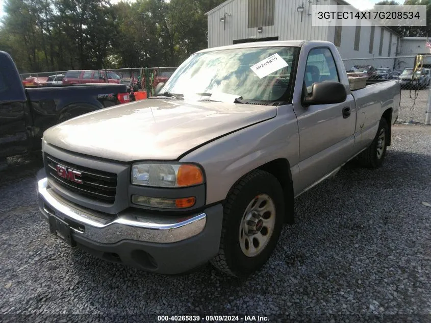 2007 GMC Sierra 1500 Classic Work Truck VIN: 3GTEC14X17G208534 Lot: 40265839