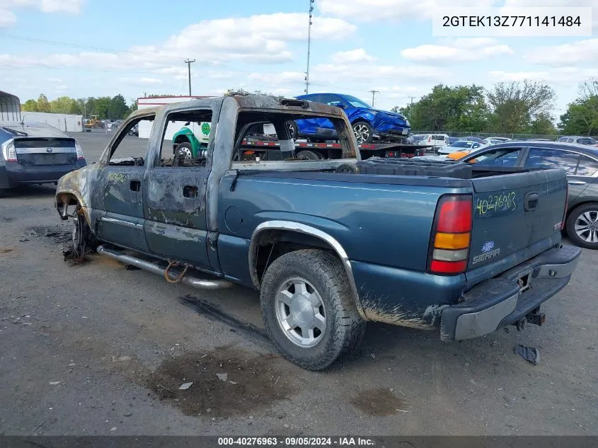 2007 GMC Sierra 1500 Classic Slt VIN: 2GTEK13Z771141484 Lot: 40276963