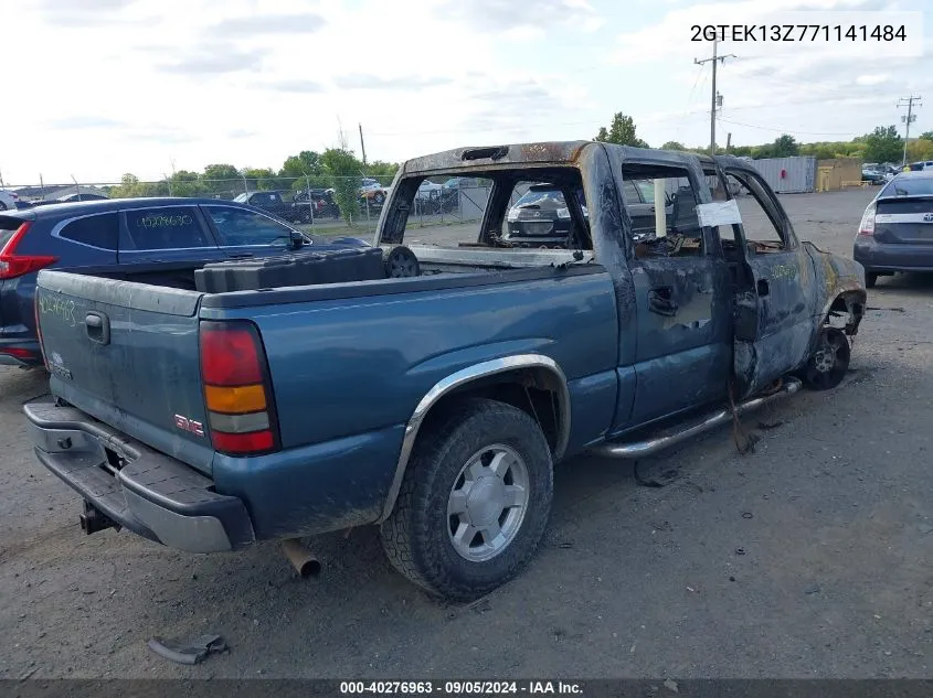 2007 GMC Sierra 1500 Classic Slt VIN: 2GTEK13Z771141484 Lot: 40276963