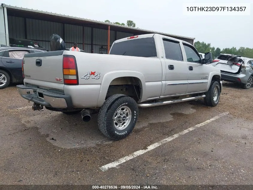 2007 GMC Sierra 2500Hd Classic Slt VIN: 1GTHK23D97F134357 Lot: 40278536