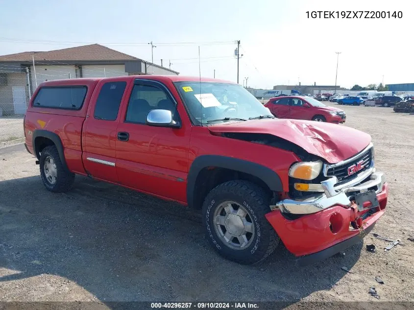 1GTEK19ZX7Z200140 2007 GMC Sierra 1500 Classic K1500 Classic