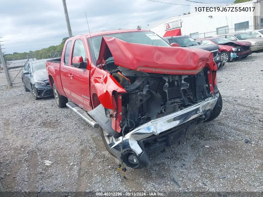 2007 GMC New Sierra C1500 VIN: 1GTEC19J67Z554017 Lot: 40312296