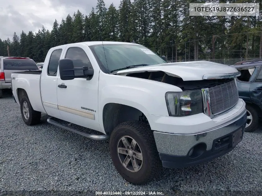 2007 GMC Sierra 1500 Sle2 VIN: 1GTEK19J87Z636527 Lot: 40323440