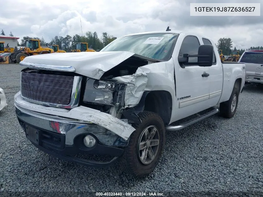 1GTEK19J87Z636527 2007 GMC Sierra 1500 Sle2