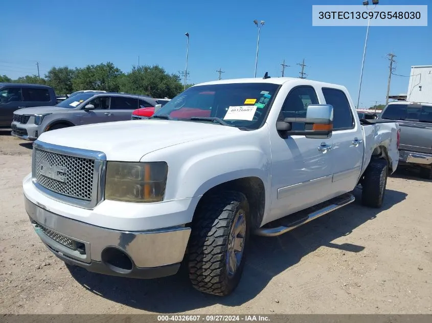 2007 GMC Sierra 1500 Sl VIN: 3GTEC13C97G548030 Lot: 40326607