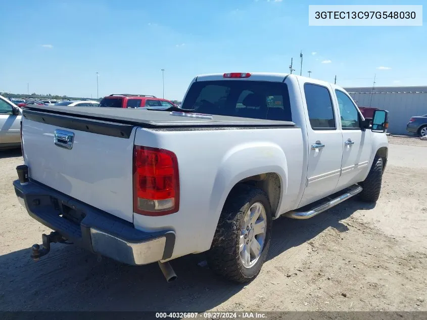 2007 GMC Sierra 1500 Sl VIN: 3GTEC13C97G548030 Lot: 40326607