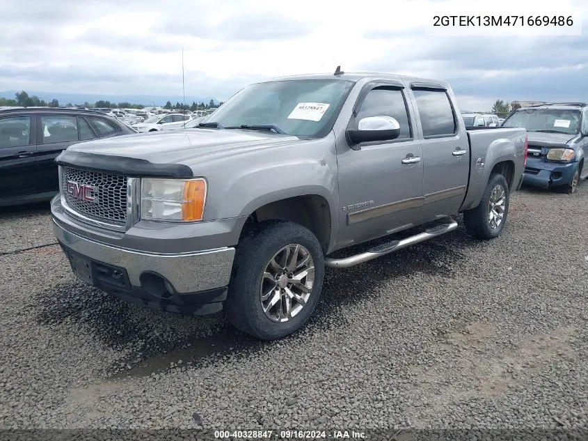 2007 GMC Sierra 1500 Slt VIN: 2GTEK13M471669486 Lot: 40328847