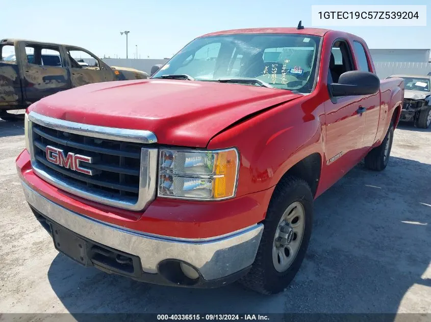 2007 GMC Sierra 1500 C1500 VIN: 1GTEC19C57Z539204 Lot: 40336515