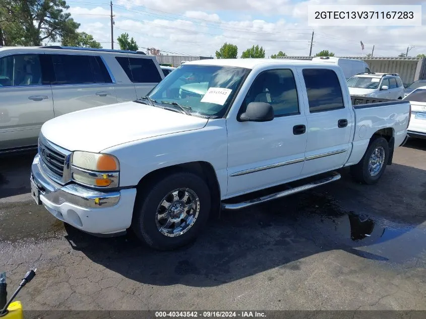 2007 GMC Sierra 1500 Classic Sl VIN: 2GTEC13V371167283 Lot: 40343542