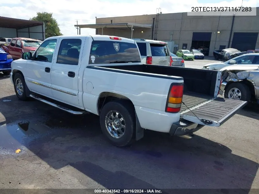 2007 GMC Sierra 1500 Classic Sl VIN: 2GTEC13V371167283 Lot: 40343542