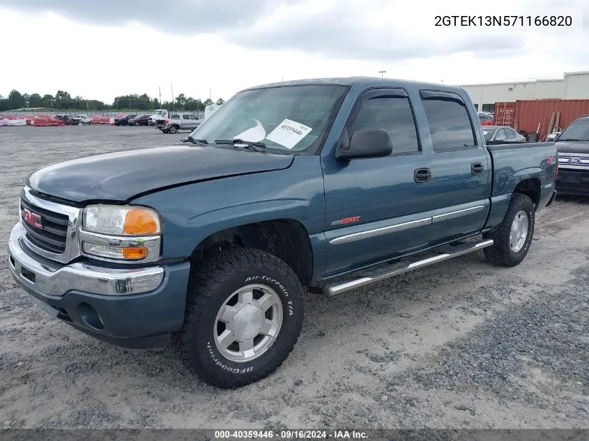 2007 GMC Sierra 1500 Classic Slt VIN: 2GTEK13N571166820 Lot: 40359446