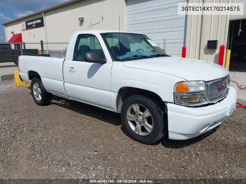 2007 GMC Sierra 1500 Classic Work Truck VIN: 3GTEC14X17G214575 Lot: 40361760