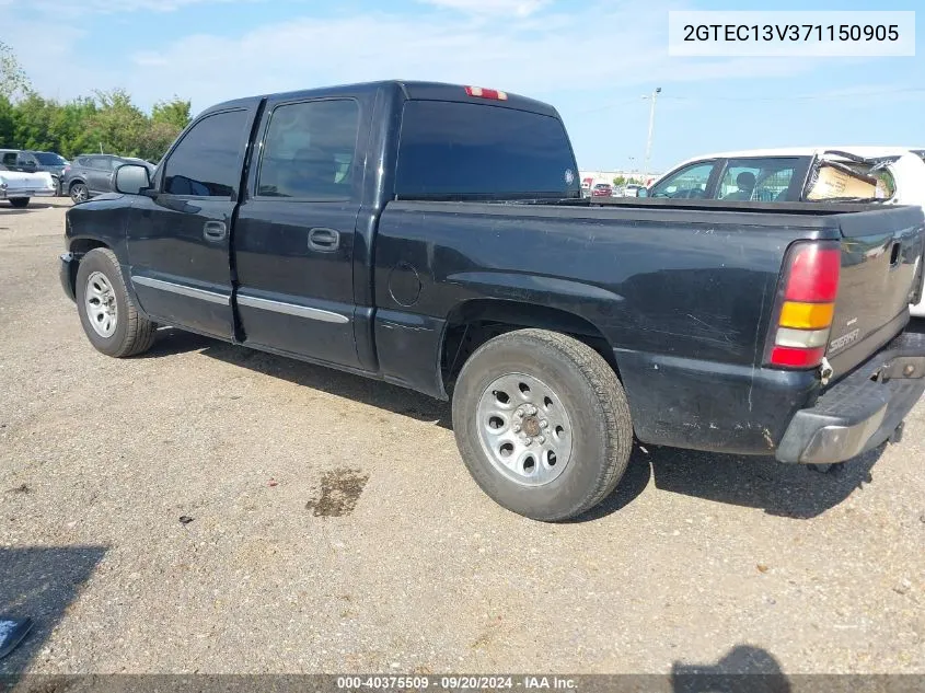 2007 GMC Sierra 1500 Classic Sl VIN: 2GTEC13V371150905 Lot: 40375509