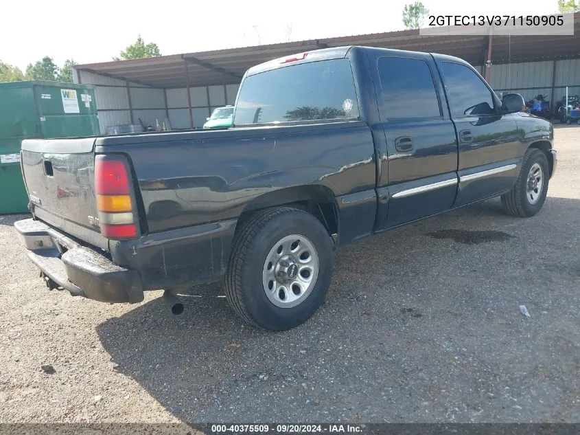 2007 GMC Sierra 1500 Classic Sl VIN: 2GTEC13V371150905 Lot: 40375509