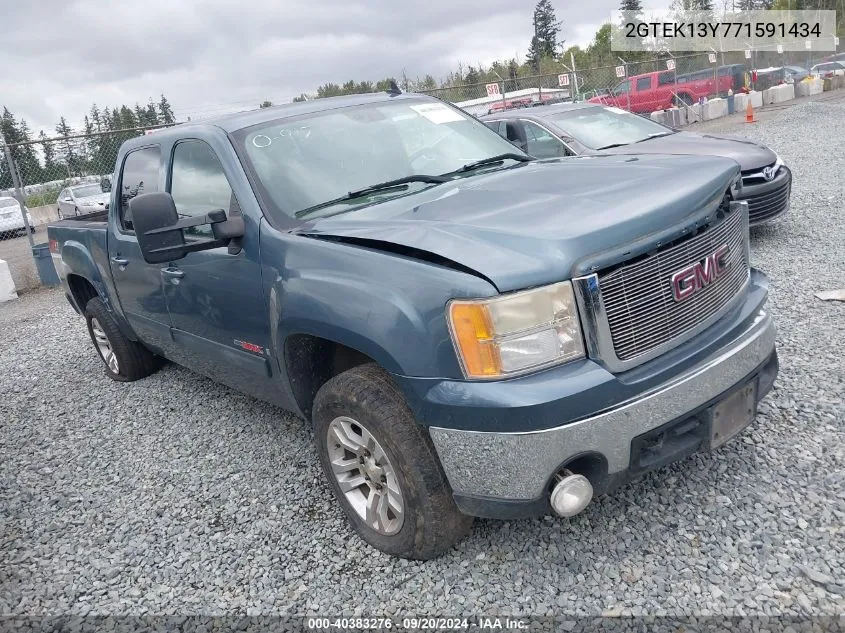 2007 GMC Sierra 1500 Slt VIN: 2GTEK13Y771591434 Lot: 40383276