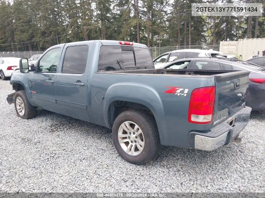 2007 GMC Sierra 1500 Slt VIN: 2GTEK13Y771591434 Lot: 40383276