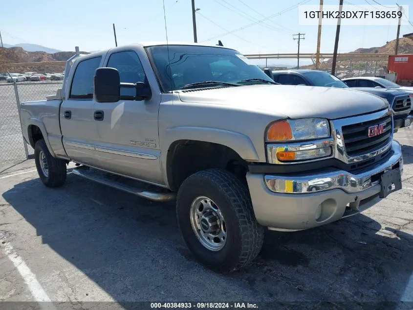 2007 GMC Sierra 2500Hd Classic Slt VIN: 1GTHK23DX7F153659 Lot: 40384933