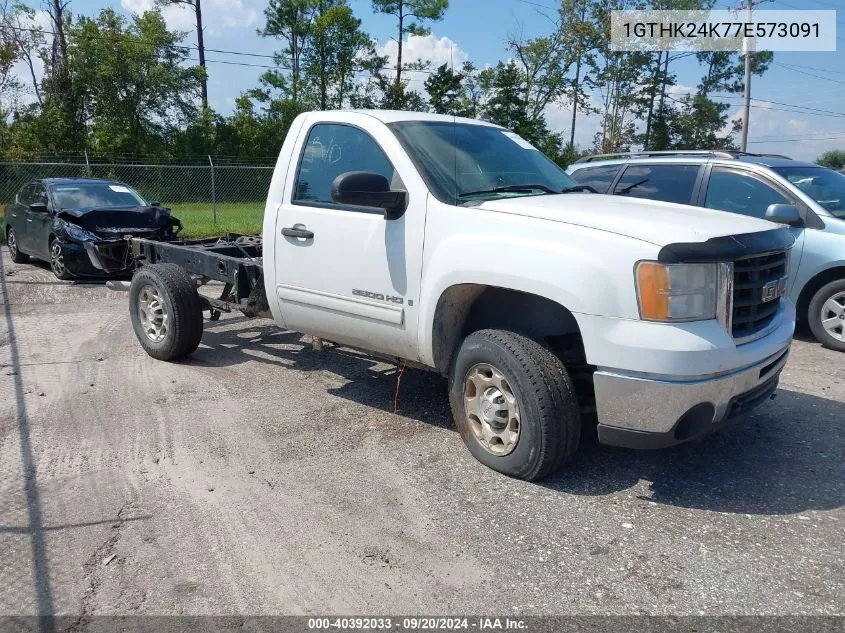 2007 GMC Sierra 2500Hd Sle1 VIN: 1GTHK24K77E573091 Lot: 40392033