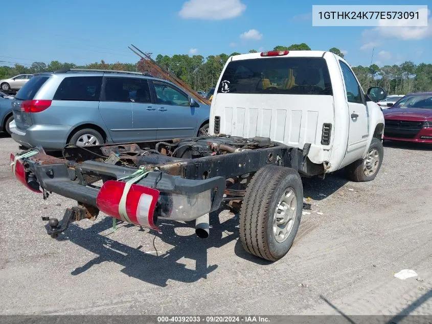 2007 GMC Sierra 2500Hd Sle1 VIN: 1GTHK24K77E573091 Lot: 40392033