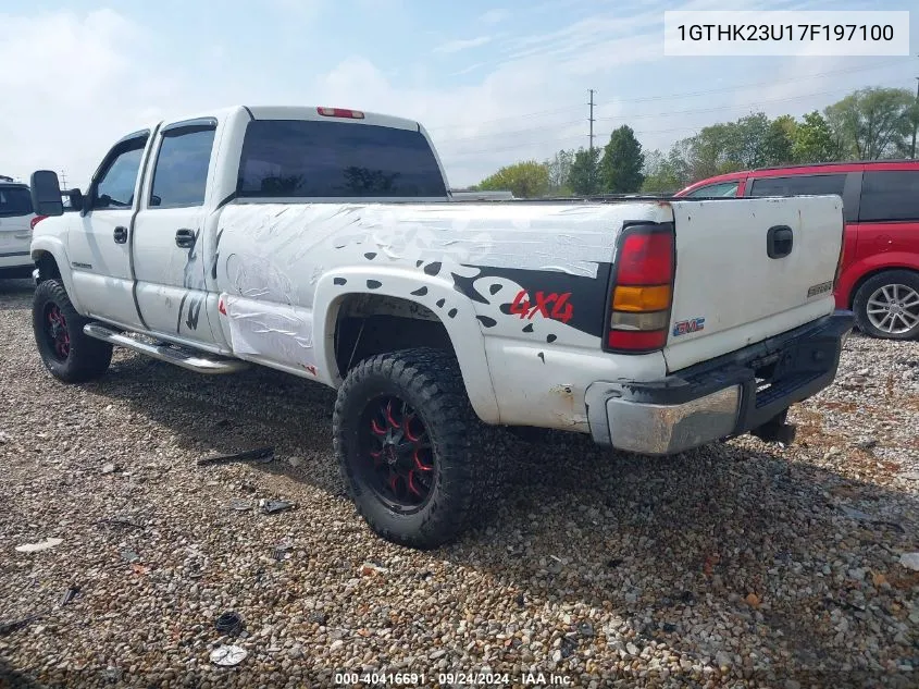 2007 GMC Sierra K2500 Heavy Duty VIN: 1GTHK23U17F197100 Lot: 40416691