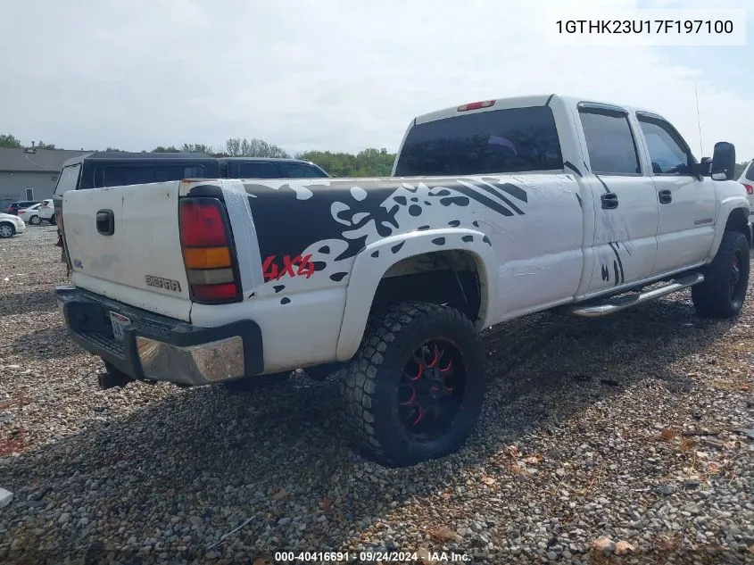 2007 GMC Sierra K2500 Heavy Duty VIN: 1GTHK23U17F197100 Lot: 40416691